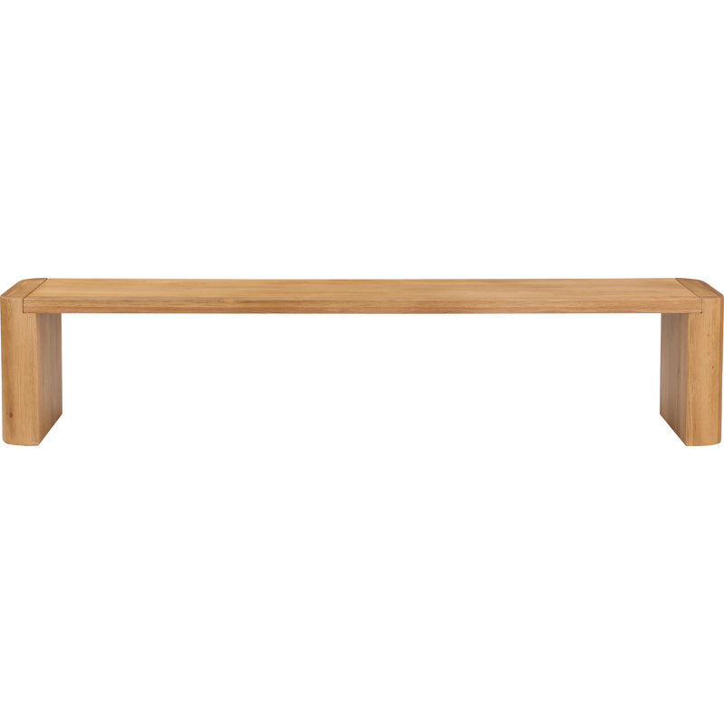 Banc en bois massif Channing 62 "-82", H 17 po x l 82 po x P 16 po, Naturel