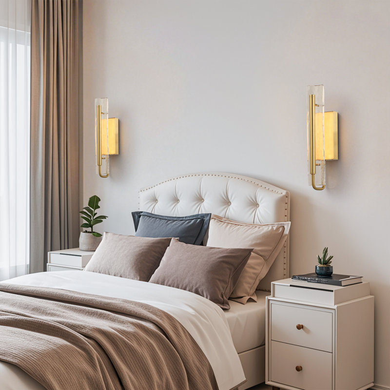 1 - Light Flush Mounted Steel Led Wall Sconce