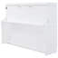 Lit double, couleur blanche, bureau hydraulique pliable, peu encombrant pour les petits espaces de vie, support de 600 lb, rangement pour matelas intégré-1905474399-1905474396