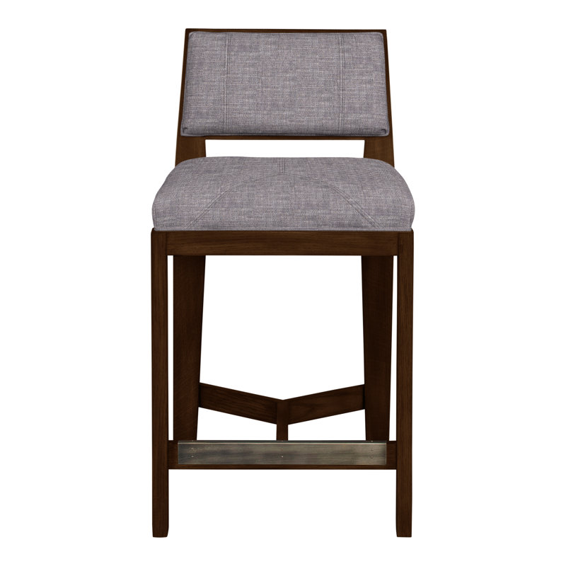 Thom Filicia 32.5'' Stool, Casa Blanca, Nomad Slate Crypton® Chenille