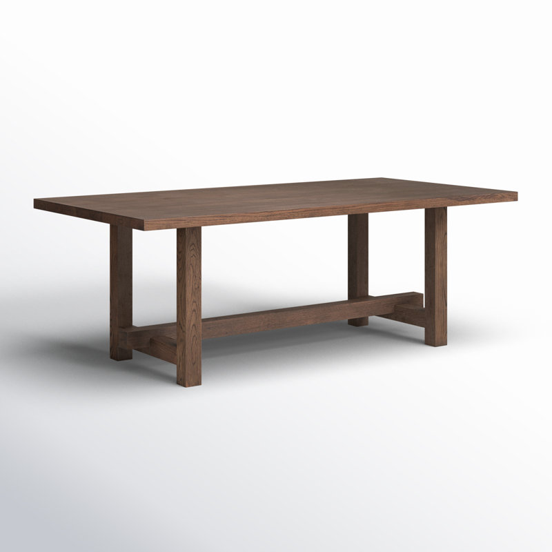 Suke Solid Wood Dining Table, Brown