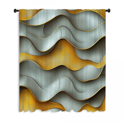 Rideaux ondulés et voilages abstraits Wave Formation - 1 panneau