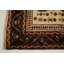 Tapis unique en laine noué à la main des années 1990 de 3 pi 10 po x 9 pi rouge / beige Patrich