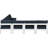 Erdaun 120'' Wide Aluminum Patio Sectional with Cushions-61209878-61209875