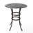 Cast Aluminium Bar Table With Dark Bronze Work And Rust - Structure, Umbrella Insert, 37 Inches Wide 41.5 Tall Traditional Featuring Top Finish, Proof, Central Hole, 37.82" X 41.92