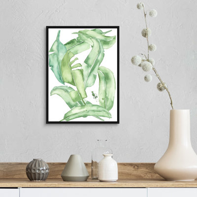 «Green Paradise Palm I», art mural sur toile
