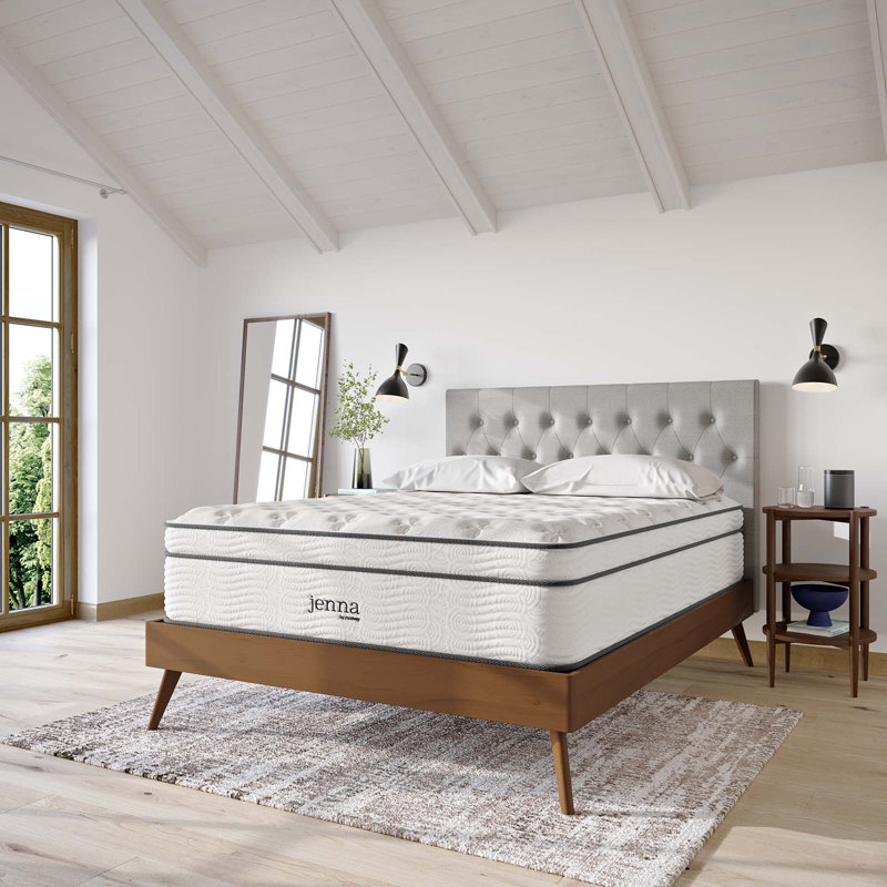 Matelas à ressorts et mousse Modway Jenna, Grand lit, 14"