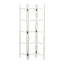 Échelle à 3 tablettes en bois blanc 48 po x 2 po x 71 po