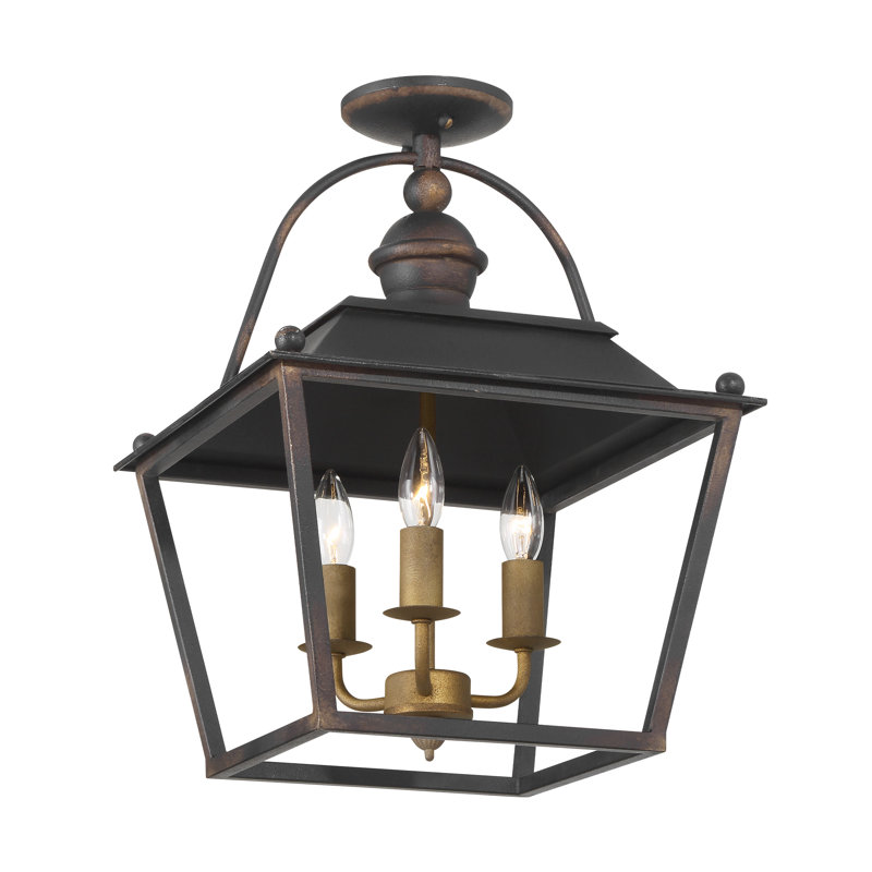 Plafonnier semi-encastré 3 lumières Anyfer