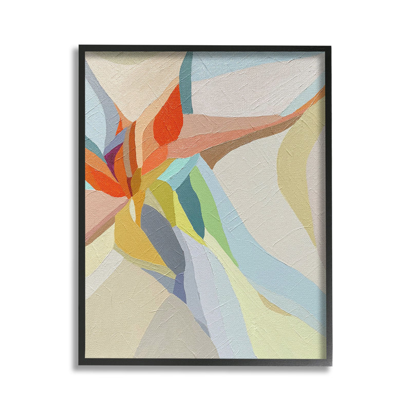 "Asymmetric Soft Shapes" par Erika Gehringer sur toile, H 30 po x l 24 po