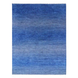 Sier One-of-a-Kind Rectangle 9'2" X 12'2" New Age Area Rug in Blue