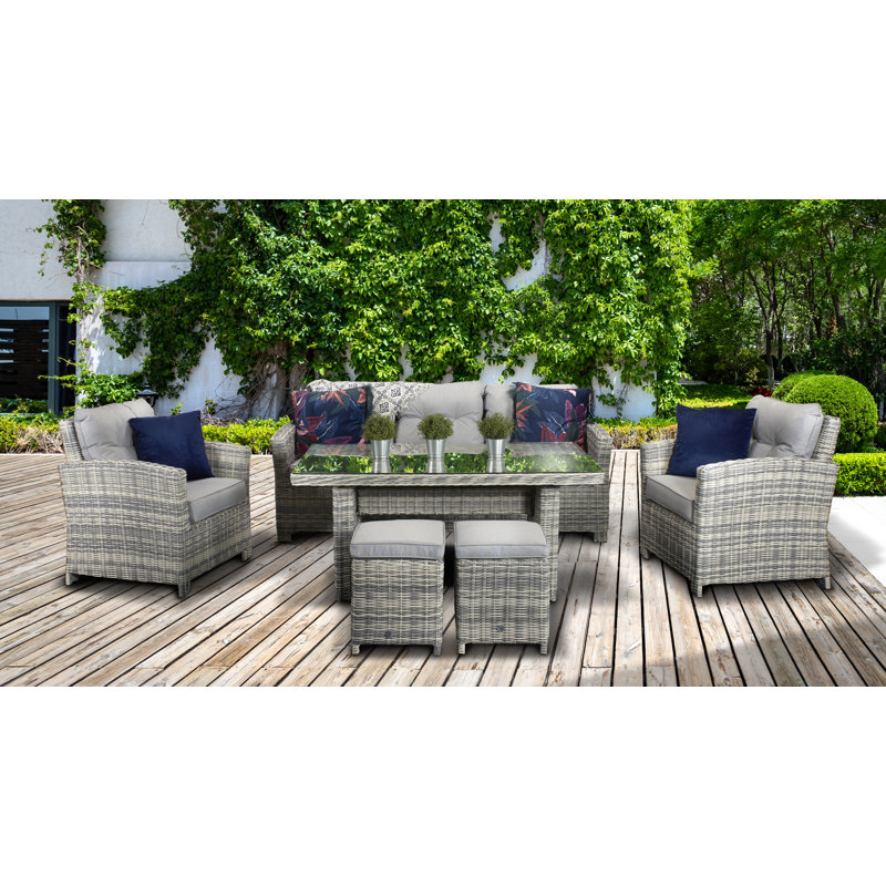 Croydon 7 Seater Rattan Sofa Set
