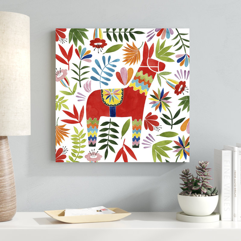 Festive Otomi II, H 20 po x l 20 po x P 1,25 po