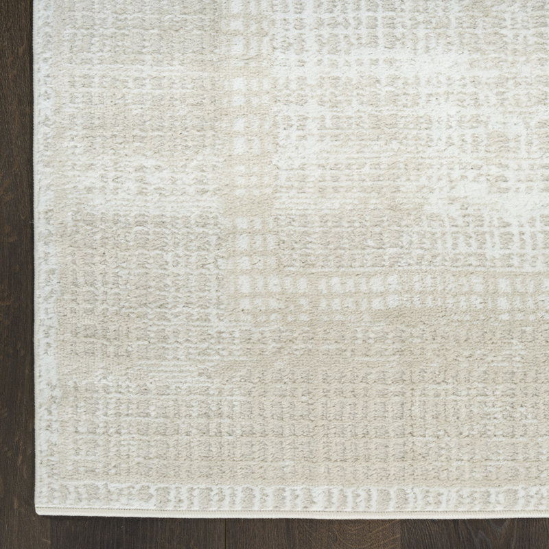 Leuchte 4' x 6' Beige Modern Indoor Rug, Rectangle 4' x 6'