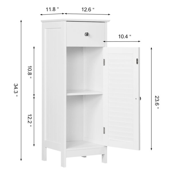 Charlton Home® Amabilia Freestanding Bathroom Cabinet & Reviews | Wayfair