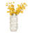 Ceramic Decorative Vase with Textured Wavy Design - Modern Home Accent-396972039