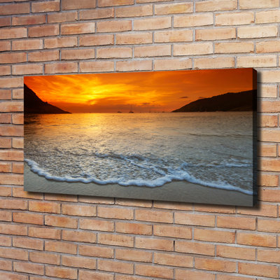 Sunset Sea - Wrapped Canvas Print