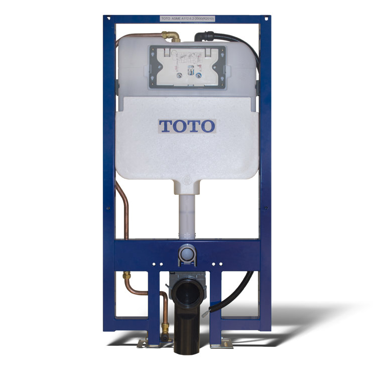 Toto® Duofit® In-Wall Dual Flush 1.28 And 0.8 Gpf Tank System With Washlet®+ Auto Flush Ready Copper Supply Line - Wt173ma
