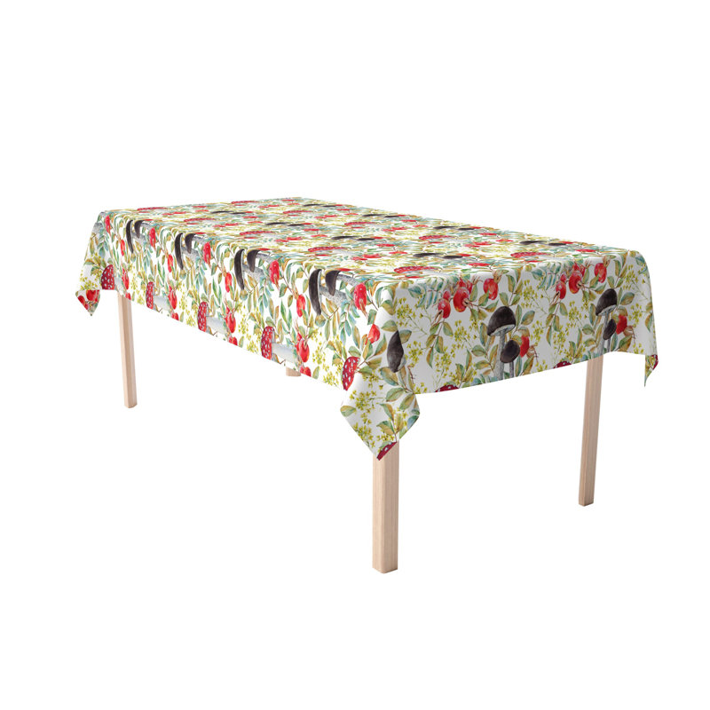 Floral 204 Cotton Tablecloths, 104" x 60"