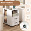 60cm W Manufactured Wood Bedside Table-105031838