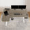 Daycia Height Adjustable L-Shape Standing Desk