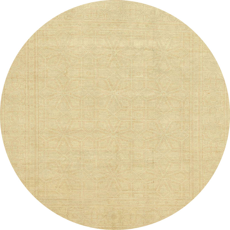 Abstract Indoor Rug, Round 4'