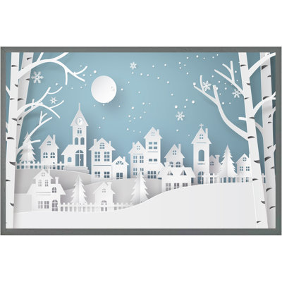 Dalessio Winter Snow Urban Countryside - Single Picture Frame Print