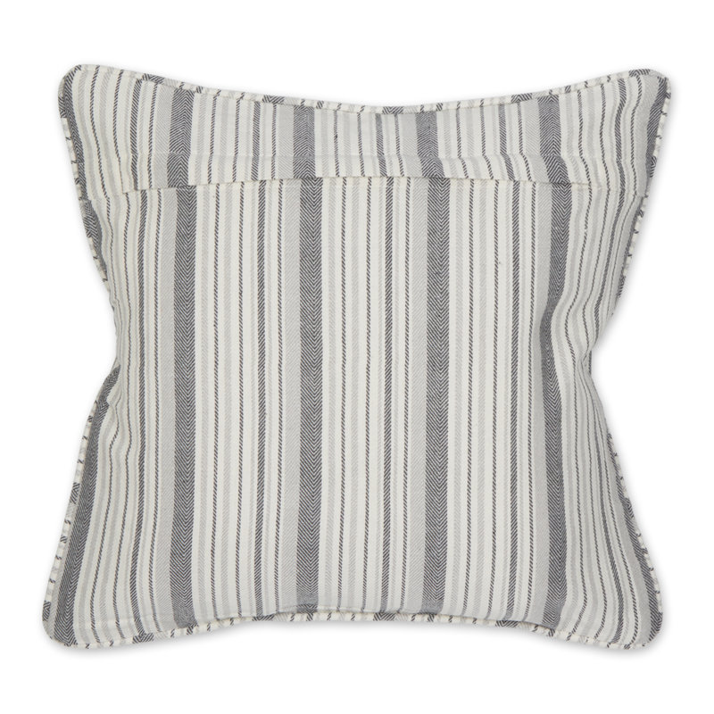 Housses de coussin en coton recyclé Barn, Gris