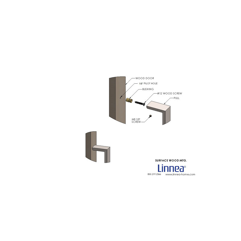 23 5/8" CTC Surface Mount Appliance Pull, Satin Stainless Steel, 23 5/8" 