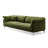 Green Velvet Standard Sofa cushion couch-108839973