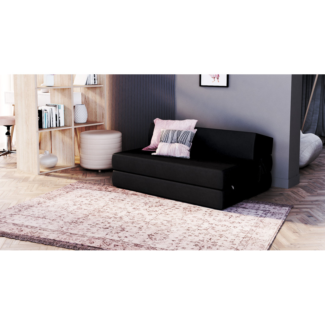 Futonsofa Arjeta 121Cm Wide Back Futon Sofa