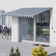 META 350cm W x 250cm D Fabric Cover Retractable Patio Awning
