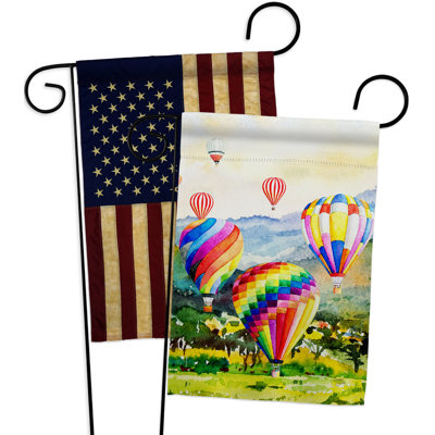 Drapeau de jardin en polyester à deux faces Escape