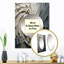Sargun gris beige mouvement méditatif III - grand miroir mural abstrait en spirale-233691357