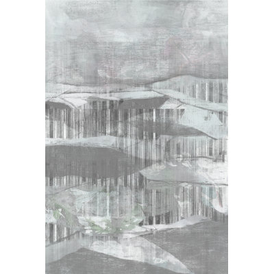 Grey Rolling Hills II by Jennifer Goldberger - Wrapped Canvas Print