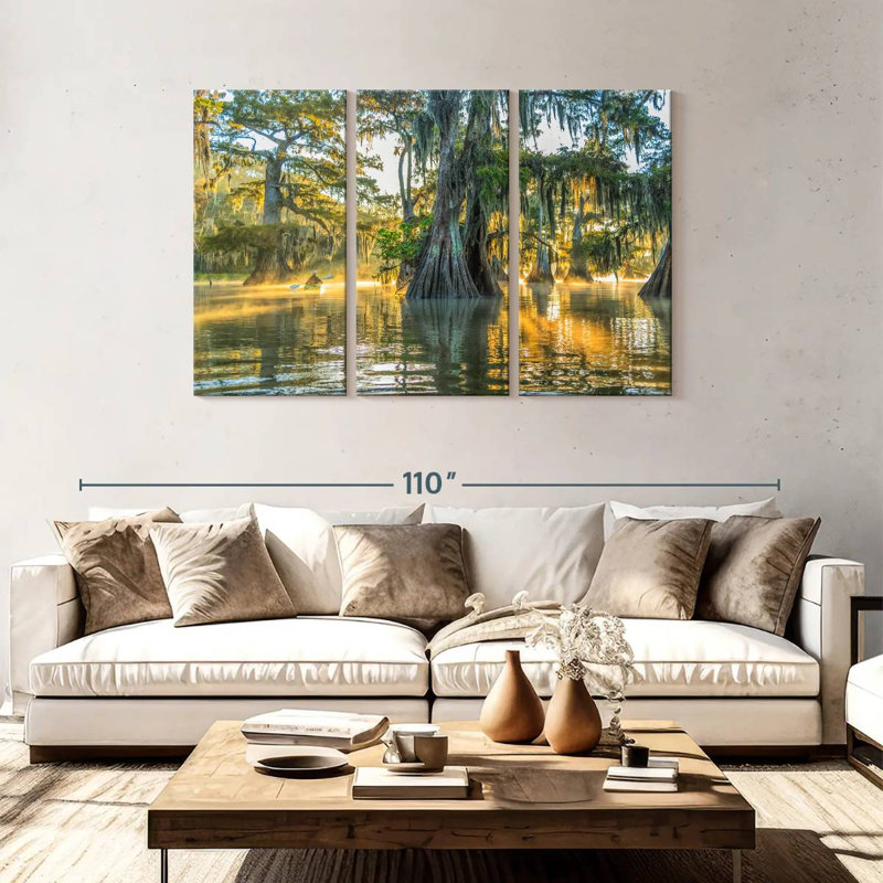 Alvord Lake Fausse Pointe State Park, 48" H x 74" W