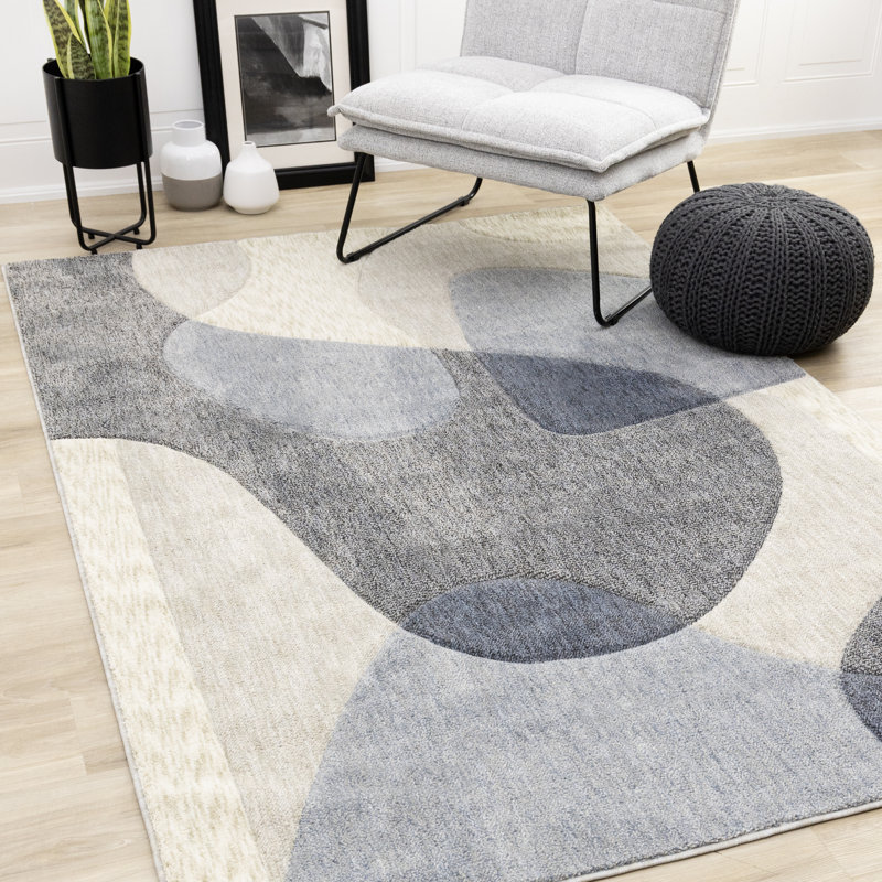 Tapis crème et gris Solum, Rectangle 7 pi 10 po x 10 pi 6 po