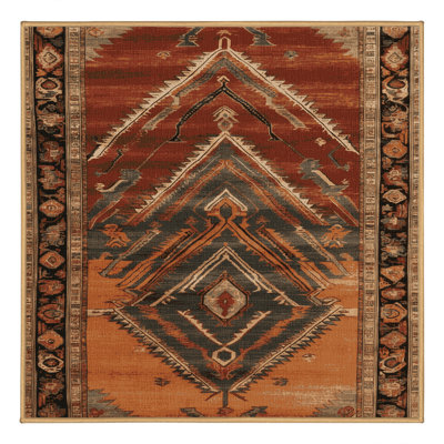 Tapis brun lavable à la machine