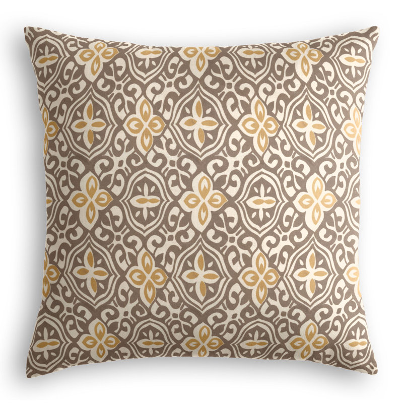 Less Is Moorish Square Pillow Cover & Insert, 16" x 16", Rattan