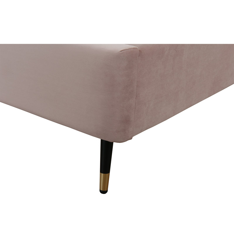 Toshiye Upholstered Platform Bed, Full / Double, Pink