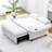 65"W Upholstered 3-in-1 Sofa Bed Convertible Sleeper with Adjustable Backrest and Armrests-257146990
