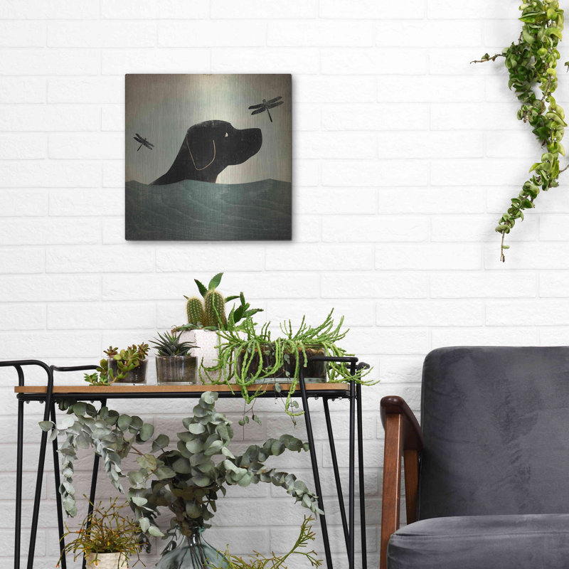 «Black Dog Swim» par Ryan Fowler, H 12 po x l 12 po