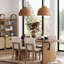 Suspension Corderra en rotin de style ferme moderne