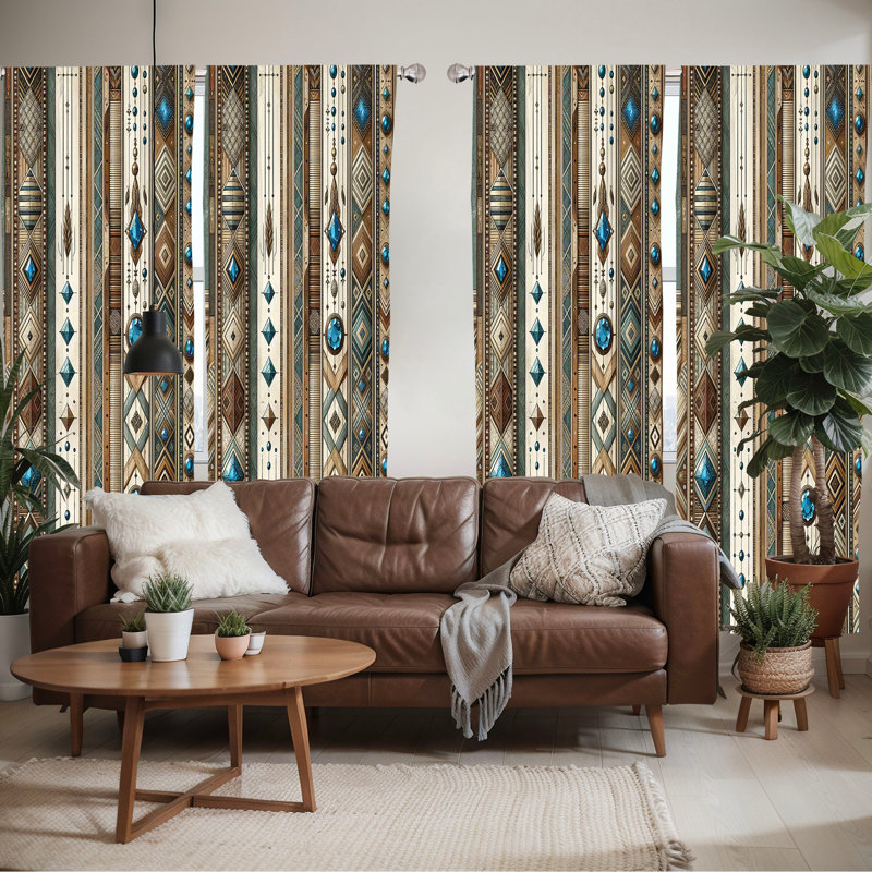 Hermonie Semi Sheer Curtain, 56" W x 63" L