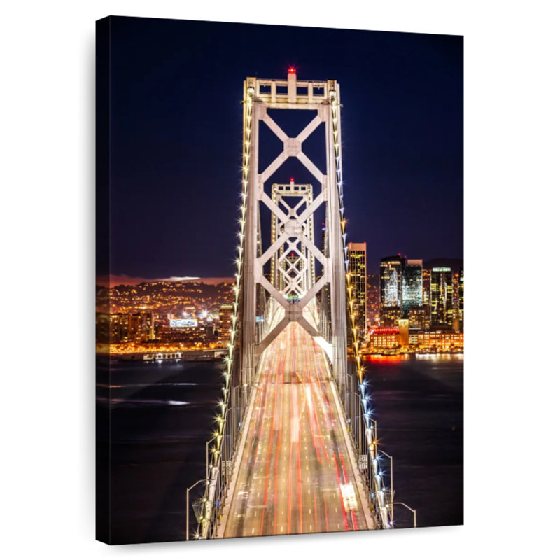 Lilie Bay Bridge Night Shine, H 39 po x l 26 po