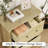 31.49" Wave Design 3-Drawer Nightstand