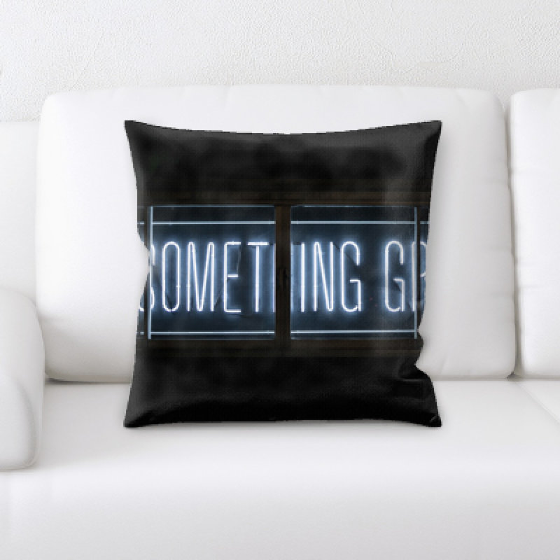 Microsuede Throw Pillow