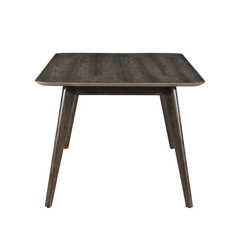 Roxy Counter Height Table, 60 Inch Rectangular Top, Walnut Brown Wood