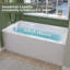 Baignoire de trempage en acrylique blanc lustré 60 po x P 30 po-101270764