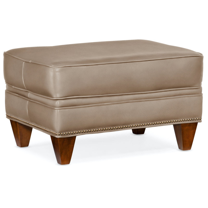 Reddish Ottoman, Natural, New Classiques, Aline Fumo Genuine Leather